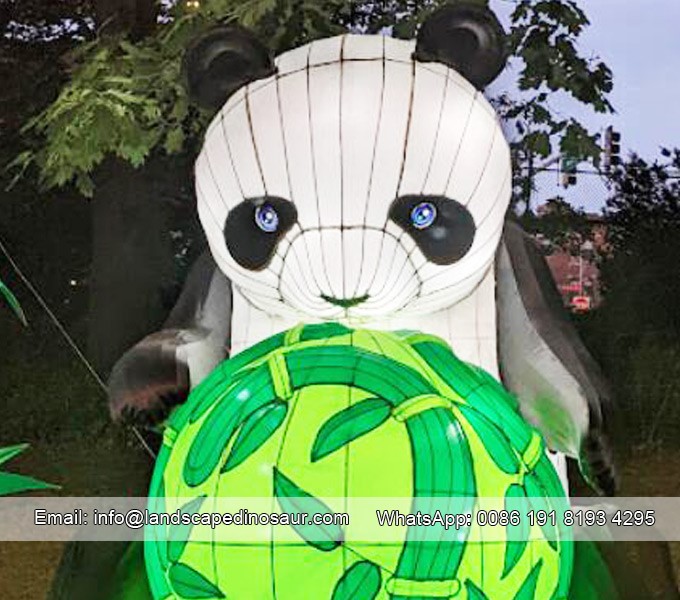 Vivid Panda Lantern illuminated Park-02 Vivid Panda Lantern illuminated Park-02